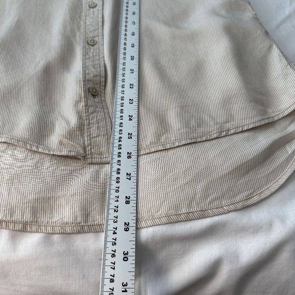 Tan Button Down Shirt for Women - Picture 7 of 9